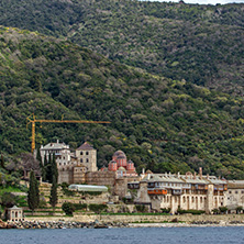 Xenophontos monastery at Mount Athos in Autonomous Monastic State of the Holy Mountain, Chalkidiki, Greece