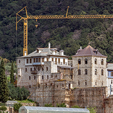 Xenophontos monastery at Mount Athos in Autonomous Monastic State of the Holy Mountain, Chalkidiki, Greece