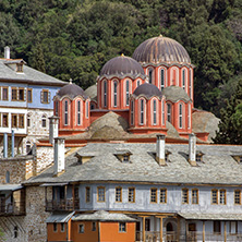 Xenophontos monastery at Mount Athos in Autonomous Monastic State of the Holy Mountain, Chalkidiki, Greece