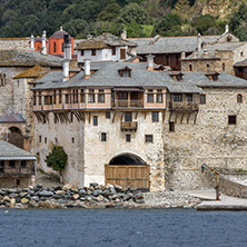 Xenophontos monastery at Mount Athos in Autonomous Monastic State of the Holy Mountain, Chalkidiki, Greece