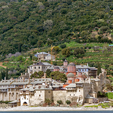 Xenophontos monastery at Mount Athos in Autonomous Monastic State of the Holy Mountain, Chalkidiki, Greece