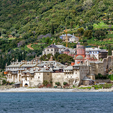 Xenophontos monastery at Mount Athos in Autonomous Monastic State of the Holy Mountain, Chalkidiki, Greece