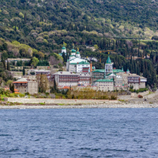 Saint Panteleimon (Saint Pantaleon) Monastery at Mount Athos in Autonomous Monastic State of the Holy Mountain, Chalkidiki, Greece