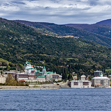 Saint Panteleimon (Saint Pantaleon) Monastery at Mount Athos in Autonomous Monastic State of the Holy Mountain, Chalkidiki, Greece