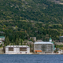 Saint Panteleimon (Saint Pantaleon) Monastery at Mount Athos in Autonomous Monastic State of the Holy Mountain, Chalkidiki, Greece