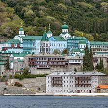 Saint Panteleimon (Saint Pantaleon) Monastery at Mount Athos in Autonomous Monastic State of the Holy Mountain, Chalkidiki, Greece