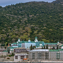 Saint Panteleimon (Saint Pantaleon) Monastery at Mount Athos in Autonomous Monastic State of the Holy Mountain, Chalkidiki, Greece