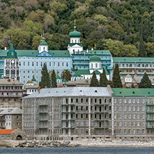 Saint Panteleimon (Saint Pantaleon) Monastery at Mount Athos in Autonomous Monastic State of the Holy Mountain, Chalkidiki, Greece