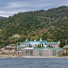 Saint Panteleimon (Saint Pantaleon) Monastery at Mount Athos in Autonomous Monastic State of the Holy Mountain, Chalkidiki, Greece