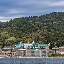 Saint Panteleimon (Saint Pantaleon) Monastery at Mount Athos in Autonomous Monastic State of the Holy Mountain, Chalkidiki, Greece