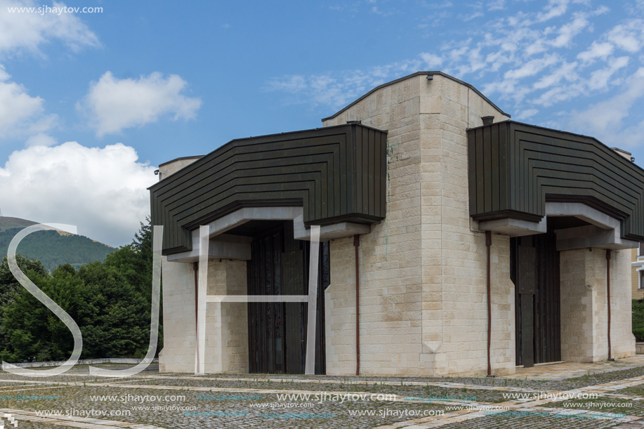 KOTEL, BULGARIA - AUGUST 1, 2014: Pantheon of Georgi Rakovski and Museum of the Kotel Renaissance, Kotel, Sliven Region, Bulgaria