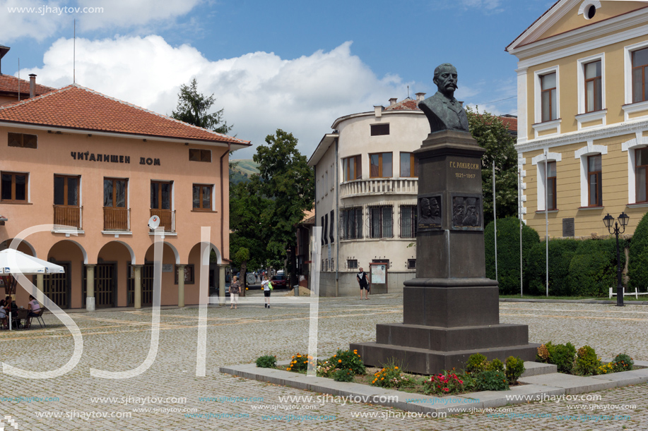 KOTEL, BULGARIA - AUGUST 1, 2014: Center of historical town of Kotel, Sliven Region, Bulgaria
