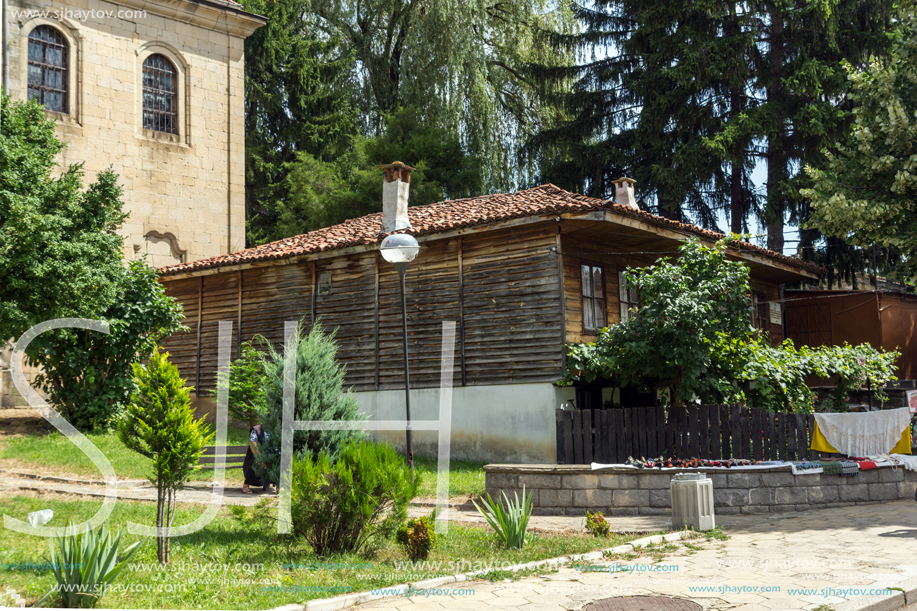 KOTEL, BULGARIA - AUGUST 1, 2014: Houses of the nineteenth century in historical town of Kotel, Sliven Region, Bulgaria