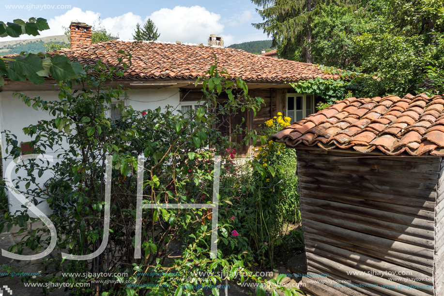 KOTEL, BULGARIA - AUGUST 1, 2014: Houses of the nineteenth century in historical town of Kotel, Sliven Region, Bulgaria