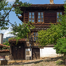 KOTEL, BULGARIA - AUGUST 1, 2014: Houses of the nineteenth century in historical town of Kotel, Sliven Region, Bulgaria