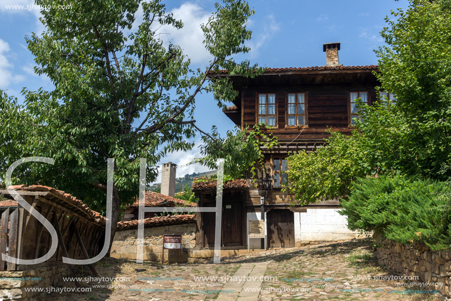 KOTEL, BULGARIA - AUGUST 1, 2014: Houses of the nineteenth century in historical town of Kotel, Sliven Region, Bulgaria