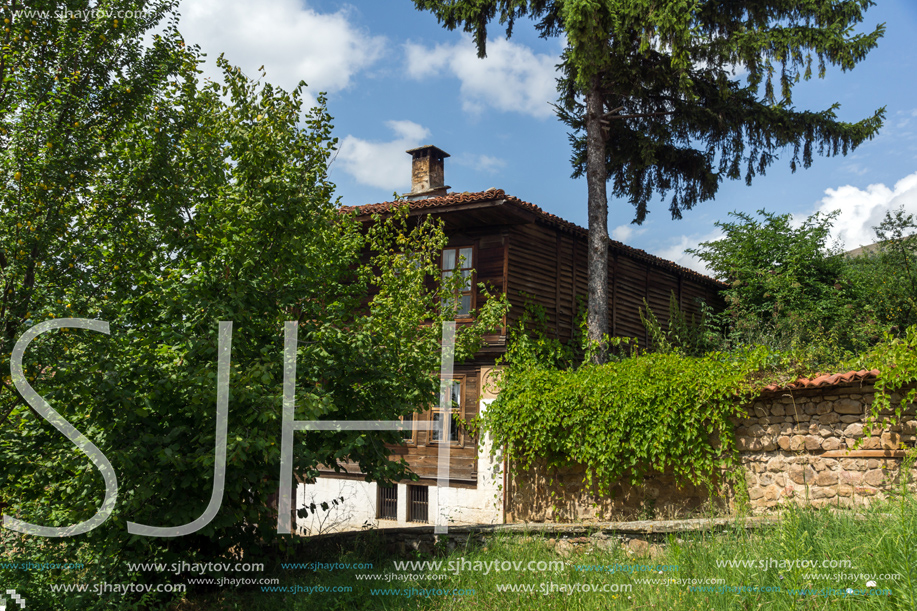 KOTEL, BULGARIA - AUGUST 1, 2014: Houses of the nineteenth century in historical town of Kotel, Sliven Region, Bulgaria