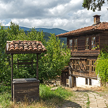 KOTEL, BULGARIA - AUGUST 1, 2014: Houses of the nineteenth century in historical town of Kotel, Sliven Region, Bulgaria