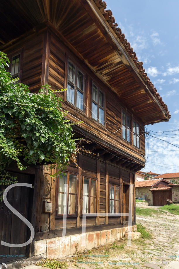 KOTEL, BULGARIA - AUGUST 1, 2014: Houses of the nineteenth century in historical town of Kotel, Sliven Region, Bulgaria