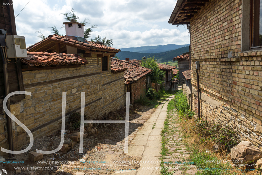 KOTEL, BULGARIA - AUGUST 1, 2014: Houses of the nineteenth century in historical town of Kotel, Sliven Region, Bulgaria