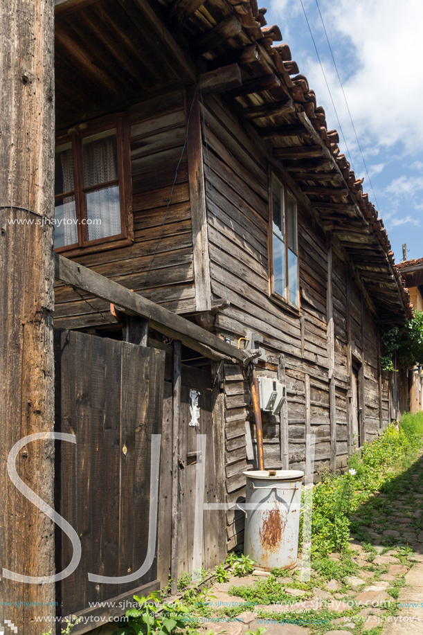 KOTEL, BULGARIA - AUGUST 1, 2014: Houses of the nineteenth century in historical town of Kotel, Sliven Region, Bulgaria