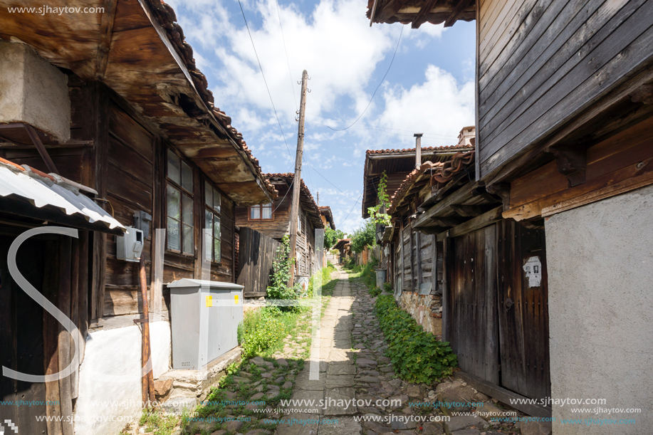 KOTEL, BULGARIA - AUGUST 1, 2014: Houses of the nineteenth century in historical town of Kotel, Sliven Region, Bulgaria