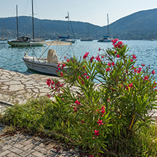 NYDRI, LEFKADA, GREECE JULY 17: Port at Nydri Bay, Lefkada, Ionian Islands, Greece