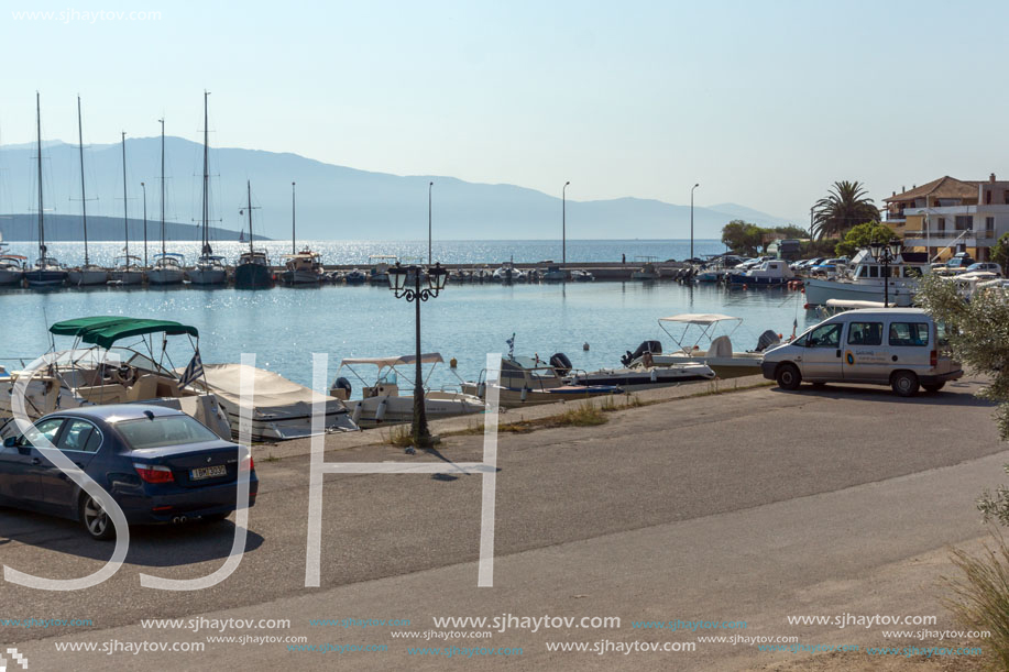 NYDRI, LEFKADA, GREECE JULY 17: Port at Nydri Bay, Lefkada, Ionian Islands, Greece