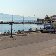 NYDRI, LEFKADA, GREECE JULY 17: Port at Nydri Bay, Lefkada, Ionian Islands, Greece
