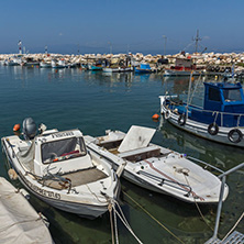 THASSOS, GREECE - APRIL 5, 2016:  Port of Skala Kallirachis, Thassos island, East Macedonia and Thrace, Greece