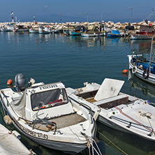 THASSOS, GREECE - APRIL 5, 2016:  Port of Skala Kallirachis, Thassos island, East Macedonia and Thrace, Greece