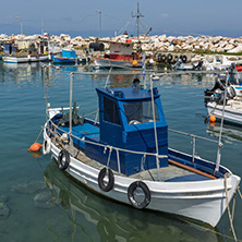 THASSOS, GREECE - APRIL 5, 2016:  Port of Skala Kallirachis, Thassos island, East Macedonia and Thrace, Greece