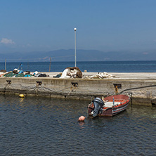 THASSOS, GREECE - APRIL 5, 2016: Port of Skala Rachoniou, Thassos island, East Macedonia and Thrace, Greece