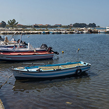 THASSOS, GREECE - APRIL 5, 2016: Port of Skala Rachoniou, Thassos island, East Macedonia and Thrace, Greece