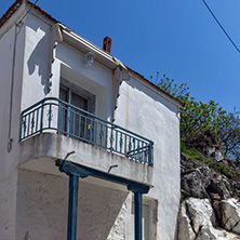 THASSOS, GREECE - APRIL 5, 2016:  Old houses in Thassos town, East Macedonia and Thrace, Greece