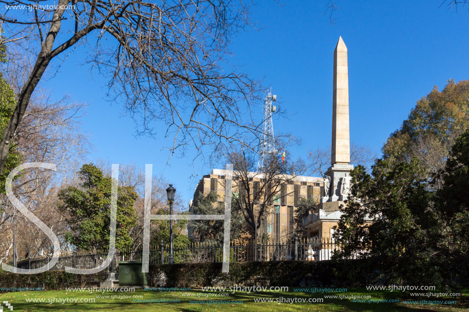 MADRID, SPAIN - JANUARY 22, 2018: Monument to Fallen Heroes in City of Madrid, Spain