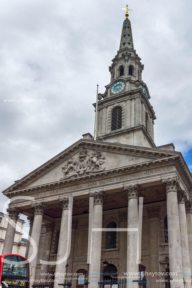 LONDON, ENGLAND - JUNE 16 2016: St Martin in the Fields church,  City of London, England, Great Britain