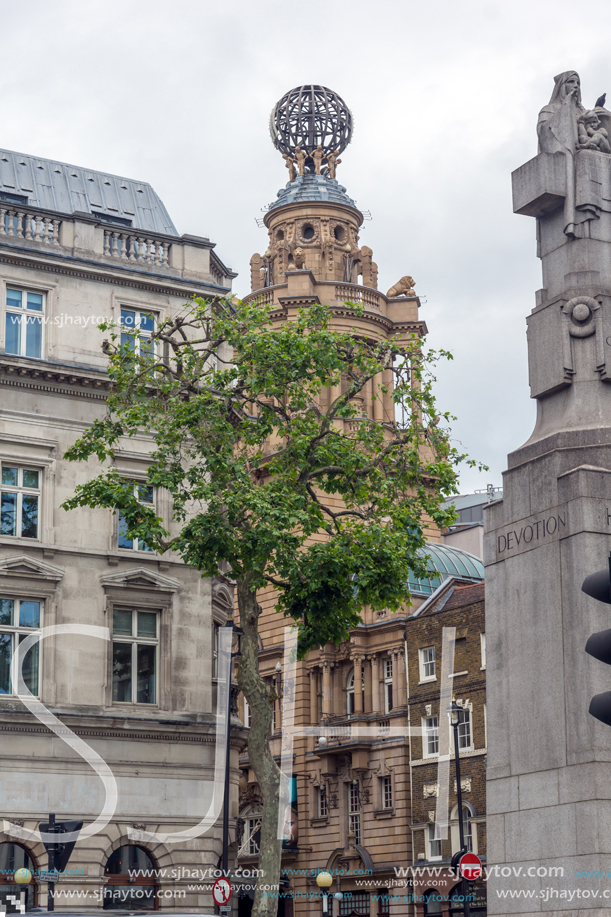 LONDON, ENGLAND - JUNE 16 2016: Trafalgar Square, City of London, England, Great Britain