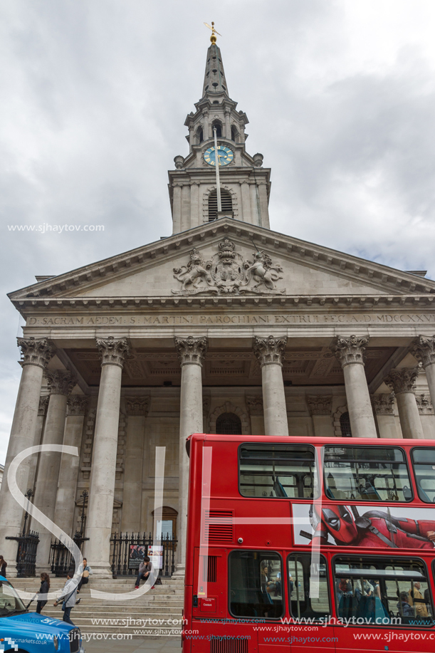 LONDON, ENGLAND - JUNE 16 2016: St Martin in the Fields church,  City of London, England, Great Britain