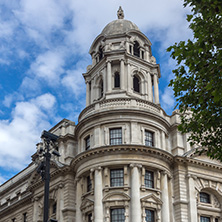 LONDON, ENGLAND - JUNE 16 2016: Whitehall Street,  City of London, England, Great Britain