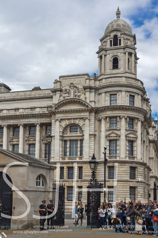 LONDON, ENGLAND - JUNE 16 2016: Horse Guards Parade, City of London, England, Great Britain