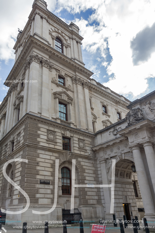 LONDON, ENGLAND - JUNE 16 2016: Whitehall Street,  City of London, England, Great Britain