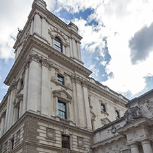 LONDON, ENGLAND - JUNE 16 2016: Whitehall Street,  City of London, England, Great Britain