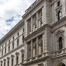 LONDON, ENGLAND - JUNE 16 2016: Whitehall Street,  City of London, England, Great Britain