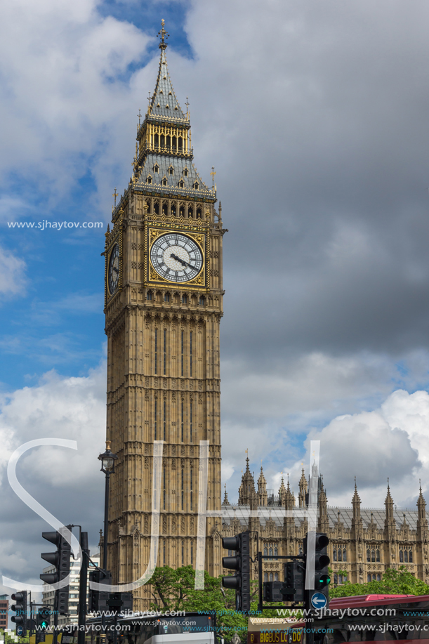 LONDON, ENGLAND - JUNE 16 2016: Houses of Parliament, Westminster Palace, London, England, Great Britain