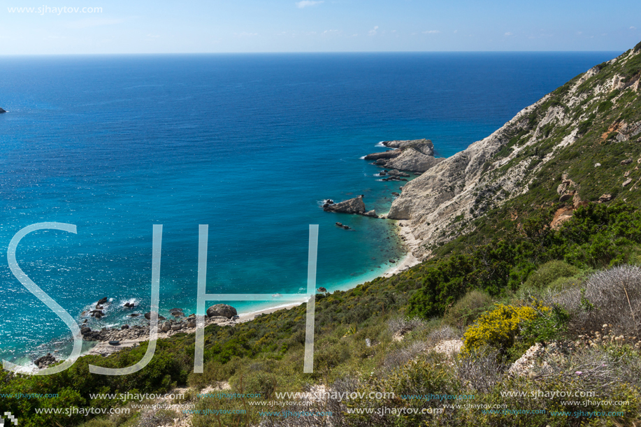 Rocks near Petani Beach, Kefalonia, Ionian Islands, Greece