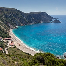 Amazing Panorama of Petani Beach, Kefalonia, Ionian Islands, Greece