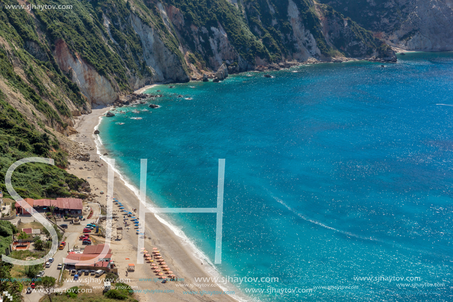 Amazing Panorama of Petani Beach, Kefalonia, Ionian Islands, Greece