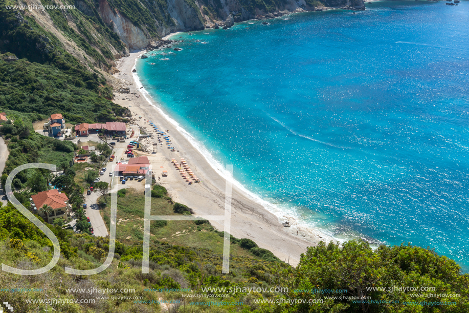 Amazing Panorama of Petani Beach, Kefalonia, Ionian Islands, Greece