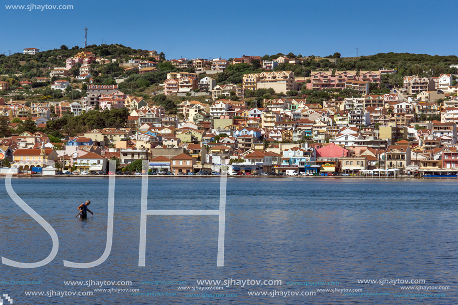 Panorama to Argostoli town, Kefalonia, Ionian islands, Greece